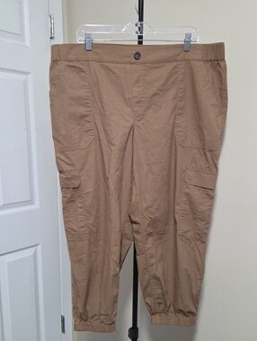Reitmans Cotton Blend Plus Size Cargo Pants